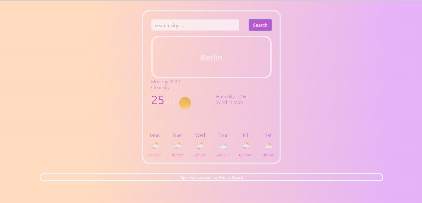 Weather project preview